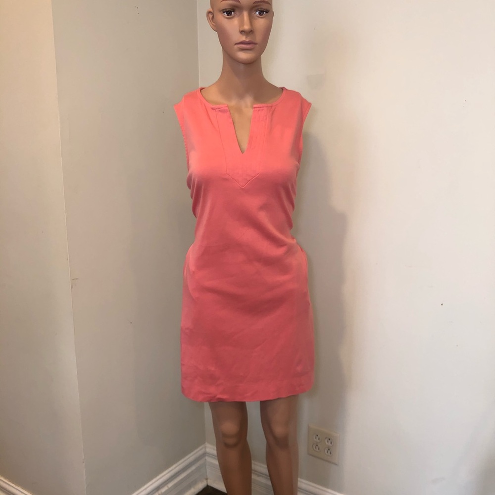 Coral/peach pink dress